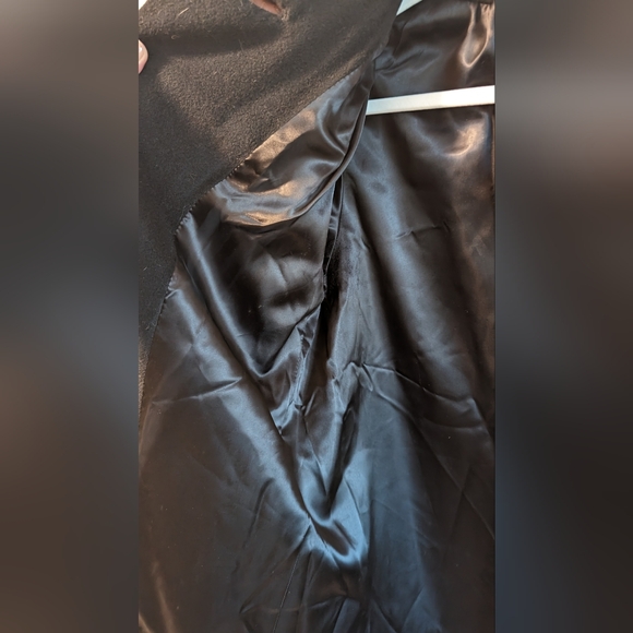 Vintage Cashmere and Mink coat from 1950s 60s in Black EUC size M/L - Picture 7 of 10